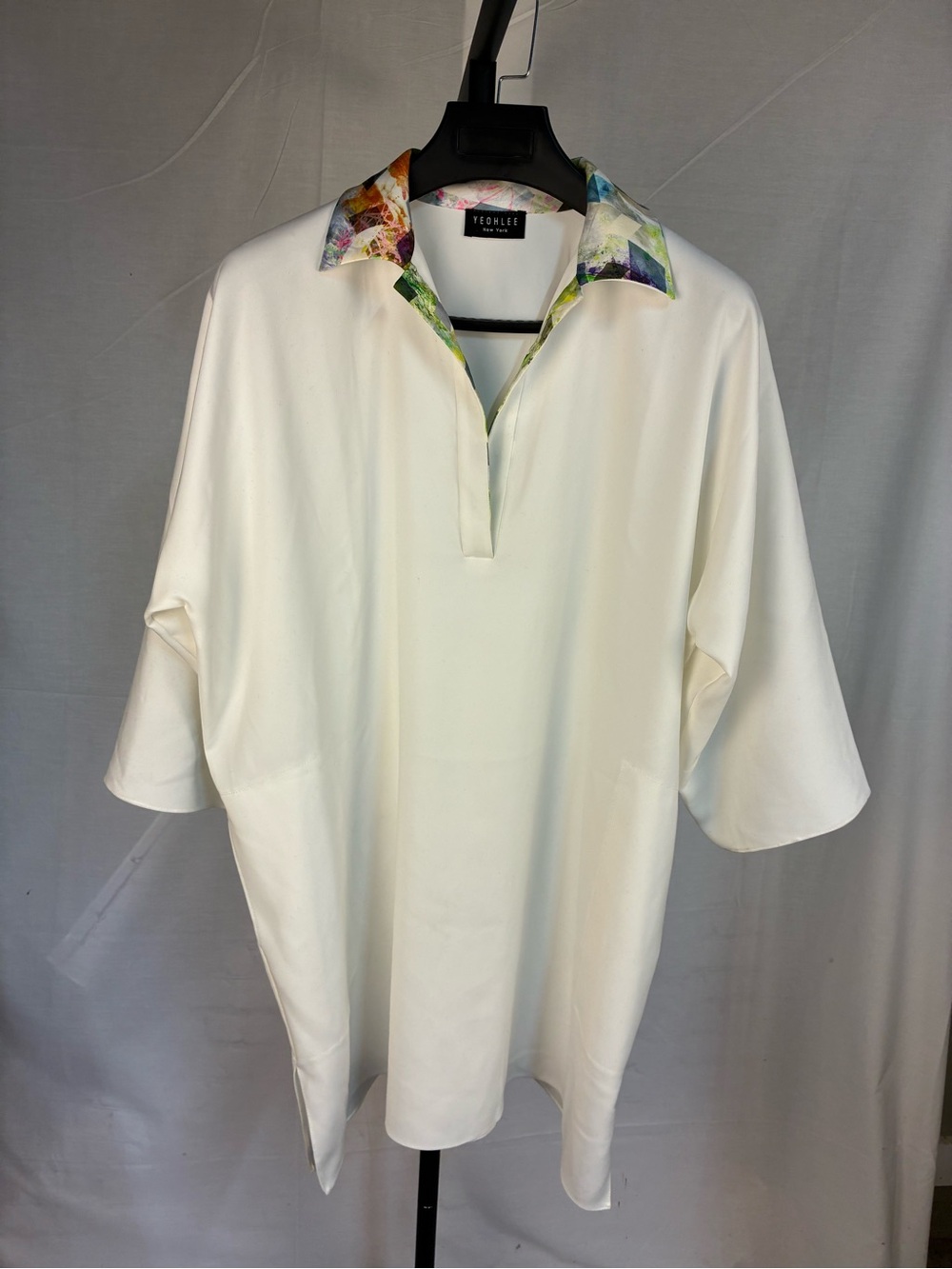 Yeohlee New York Oversized Tunic with Multicolor Collar